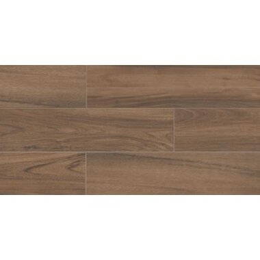 Mt. Royale Wood Look Porcelain Tile 6" x 36" - Gunstock