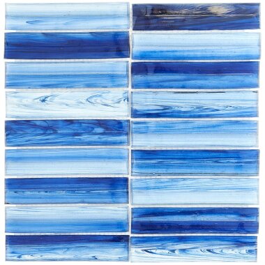 Brook Stacked Tile 11.61" x 11.73" - Azur