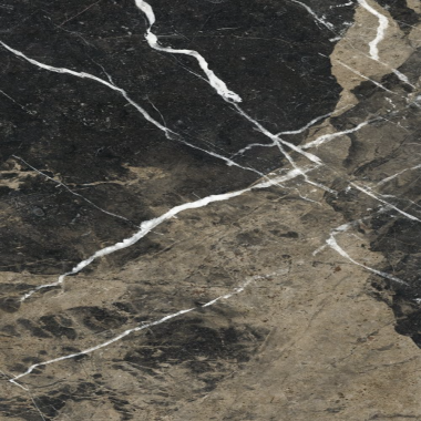 Marmi Alpi Marble Look Tile 24" x 24" - Calacatta Black Polished