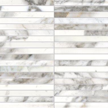 Symphony Crisp Mosaic Tile 12" x 12" - Moon