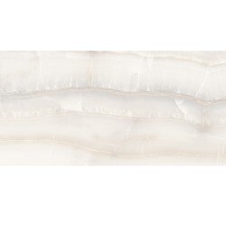 Akoya Marble Look Tile "Polished" 24" x 48" - White