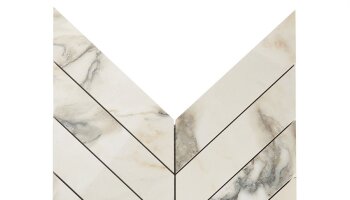 Lithe Chevron Mosaic Marble Look Tile 11.02