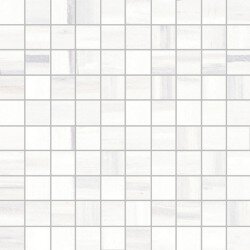 Themar Mosaic Marble Look Tile 1"x1" 10" x 10" - Bianco Lasa