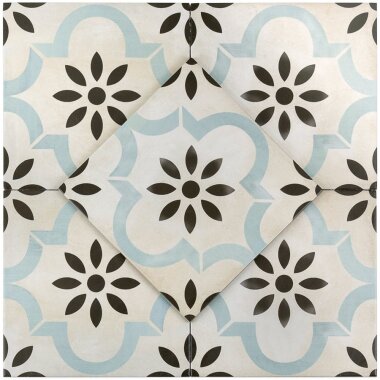 Hermosa Decor Tile 9" x 9" - Prado