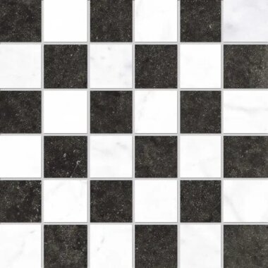 Concert Chess Mosaic Marble Look Tile 12" x 12" - Chess