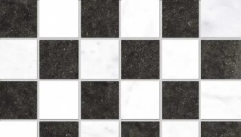 Concert Chess Mosaic Marble Look Tile 12