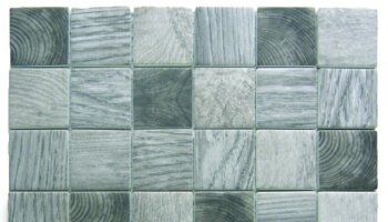 Glass Tile Recycled Wood Look Mosaic 2