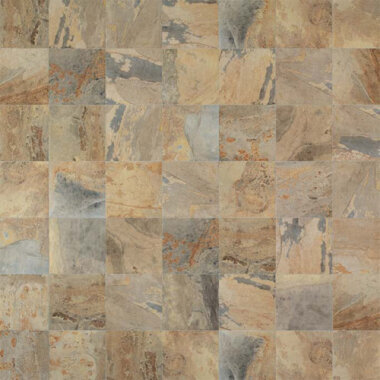 Slaty Tile Mosaic 2" x 2" - Ochre (Special order takes 2-3 months)