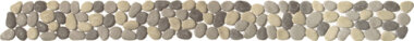 Pebble Reconstituted Interlocking Border 4" x 12" - Mix Grey