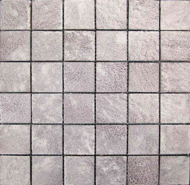 Artistic Fire Dance 2 Mosaic Tile - 12" x 12" - Gray, Silver