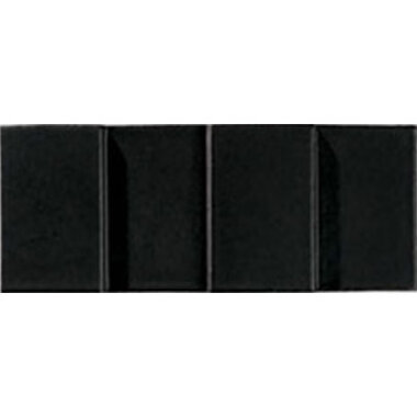 Ombre Tall Rectangular 3.563" x 8.938" - Black