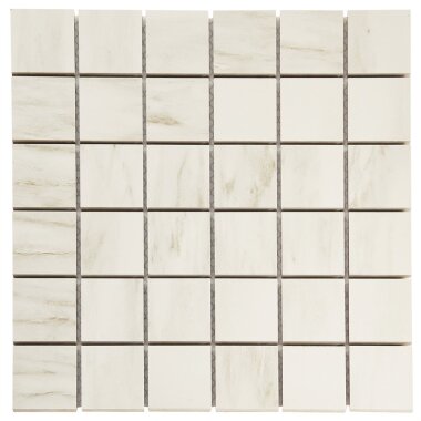 Lithe Mosaic Marble Look Tile 11.81" x 11.83" - Dolomite Snow