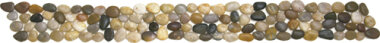 Pebble Polished Interlocking Border 4" x 12" - Mix