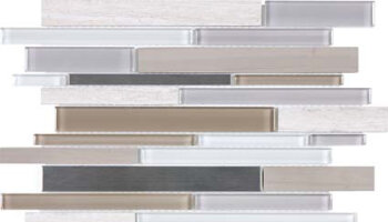 Bliss Stainless Glass Tile Mosaic - Twilight Mist