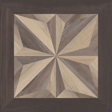 Mood Wood Cassettone Déco 3 Porcelain Tile 24" x 24" - Honey/Nut/Brown