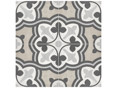 Form Baroque Deco Tile 8" x 8" - Sand