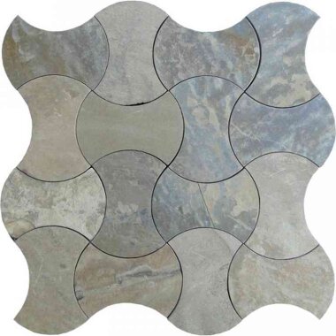 Waterjet Picasso 2 11.8" x 11.8" - Gray, Beige