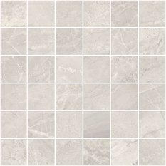 Trumarmi 2" x 2" Mosaic Marble Look Tile 12" x 12" - Silver