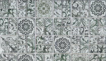 Floral Mosaic Blend Tile 12