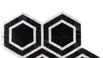 Metrology Hexagon Marble Look Tile 10.75