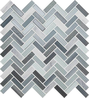 Serentina Tile Herringbone 11 1/2" x 12 3/4" - Zen