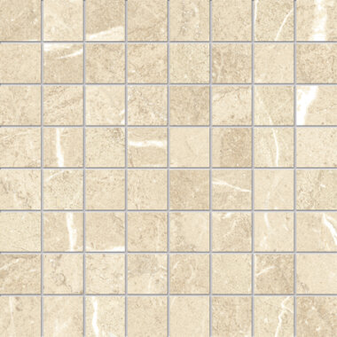 Plankstone Marble Look Tile Mosaic 2" x 2" - Cream