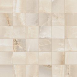 Akoya Mosaic 2"x2" Marble Look Tile 12" x 12" - Ivory