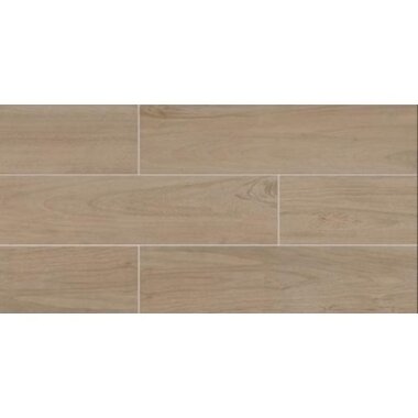 Mt. Royale Wood Look Porcelain Tile 6" x 36" - Natural